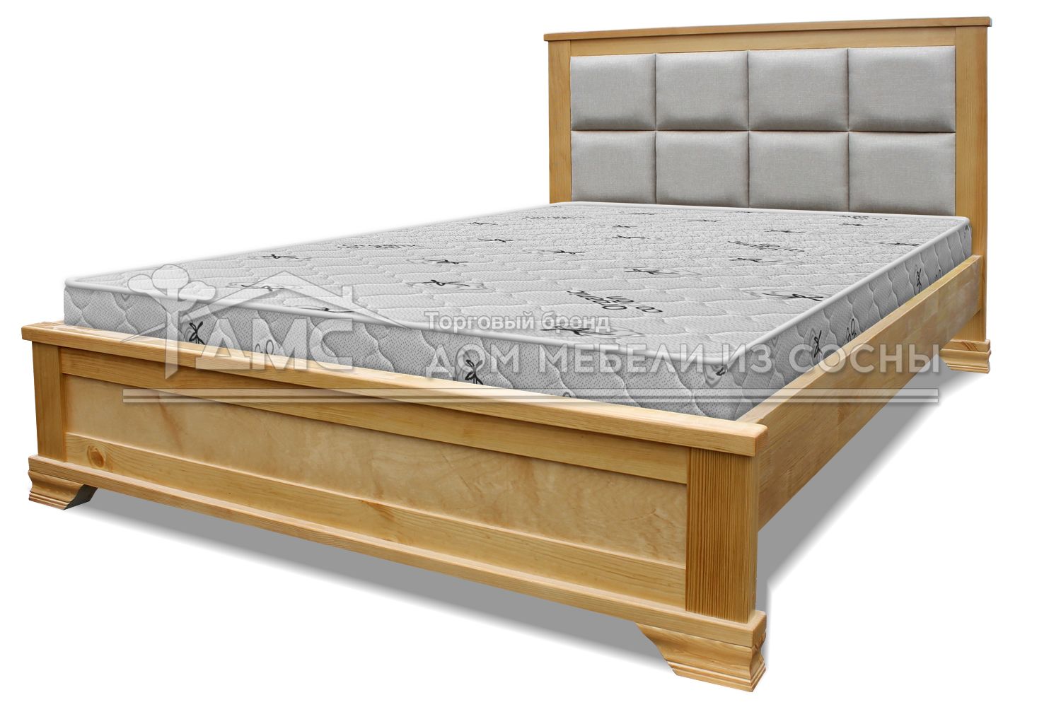 Кровать Классика с мягкой вставкой 1800х2000