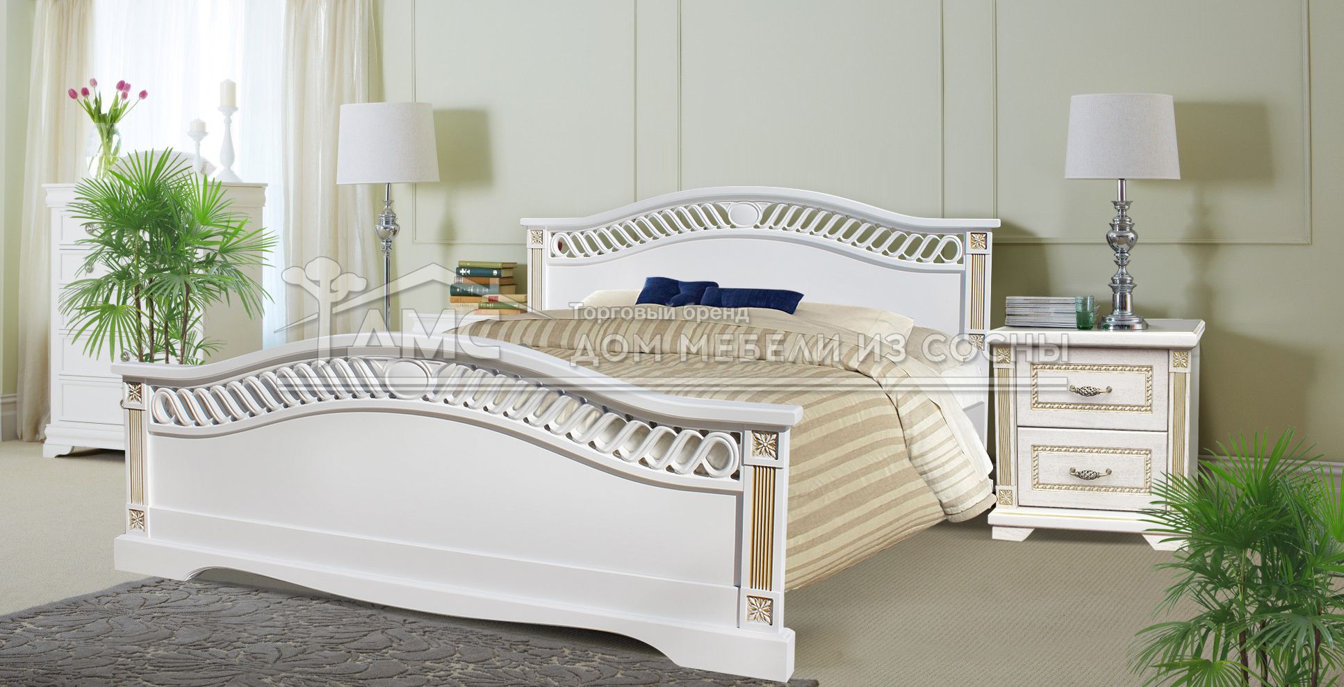 Кровать Милена 1200х2000