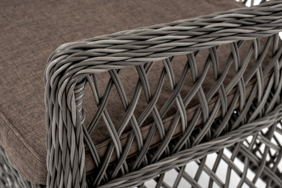 "Эспреззо–80 L" обеденная группа плетеная, цвет графит