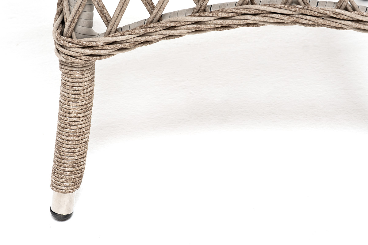 "Эспреззо–80 R" обеденная группа плетеная, цвет бежевый