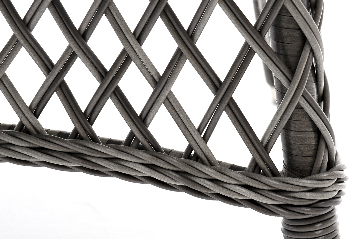 "Эспреззо" плетеный круглый стол, диаметр 118 см, цвет графит