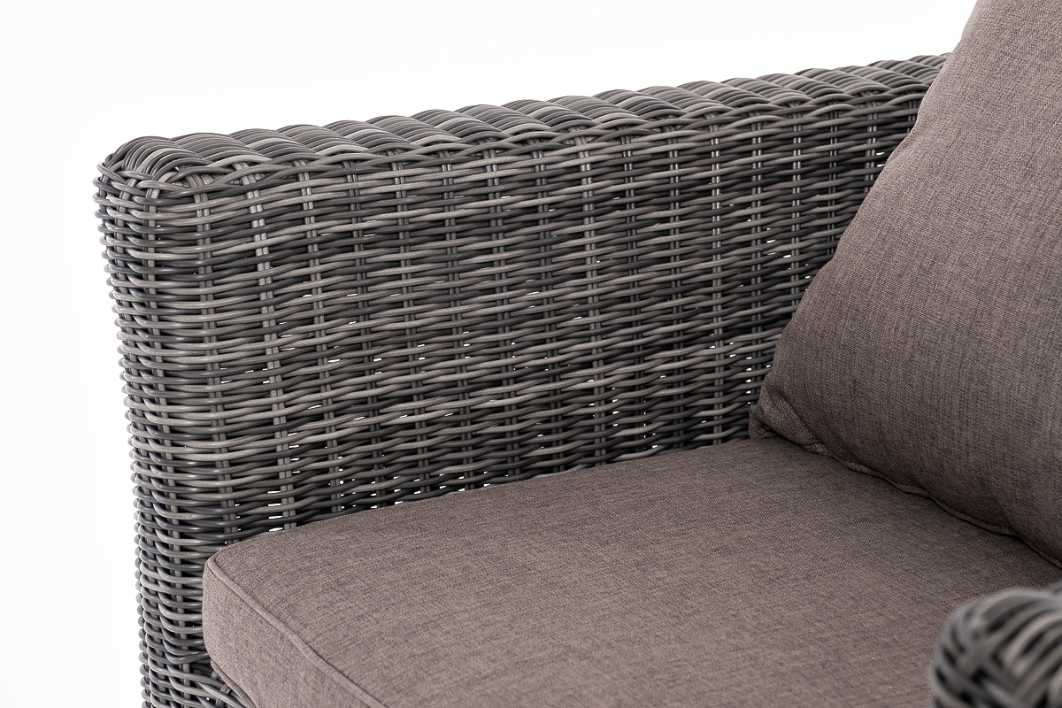 "Капуто" лаунж-зона из искусственного ротанга, цвет графит