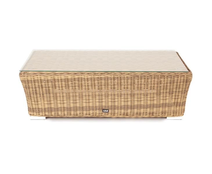 "Капуто" журнальный столик из искусственного ротанга, цвет соломенный