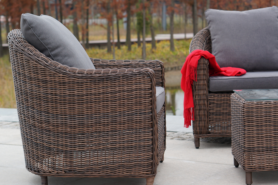 "Копаннини" кресло из искусственного ротанга, цвет коричневый