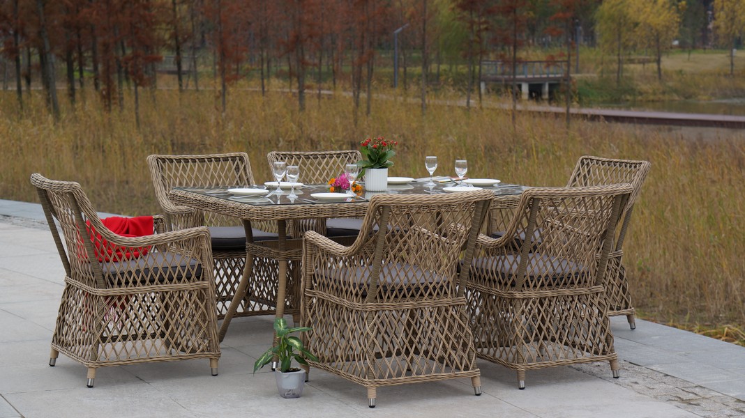 "Латтини" плетеное кресло из искусственного ротанга, цвет соломенный