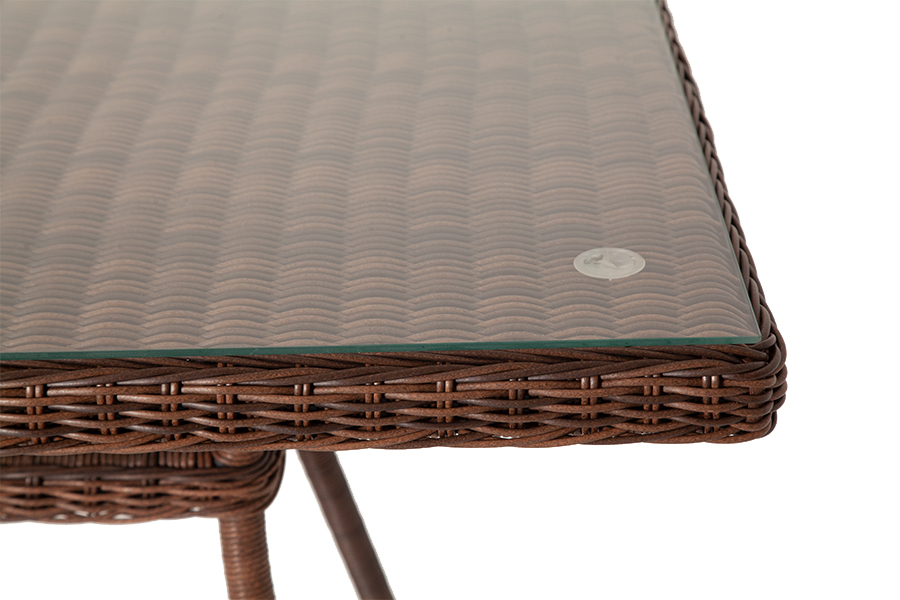 "Латтини" плетеный стол из искусственного ротанга 160х90см, цвет коричневый