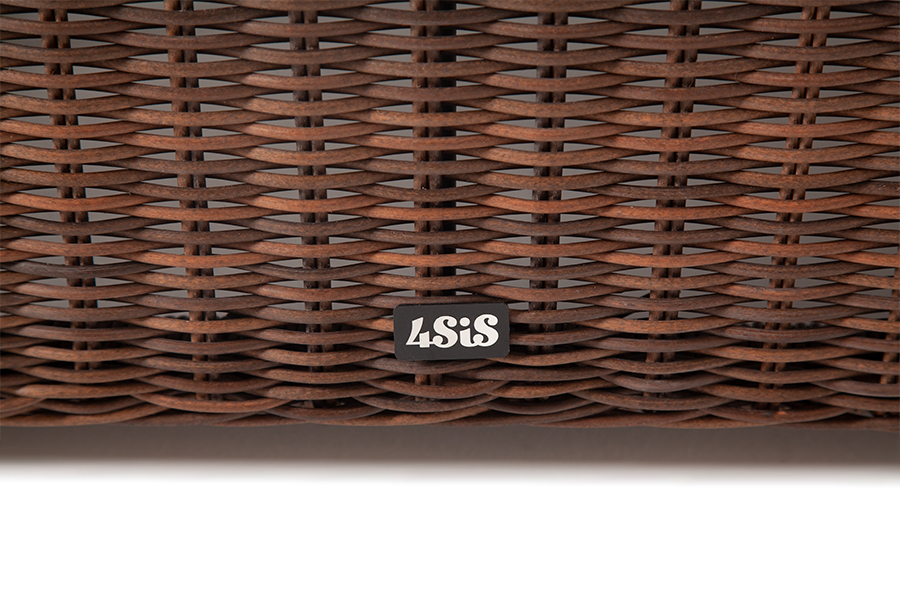 "Лунджи" журнальный столик плетеный, цвет коричневый