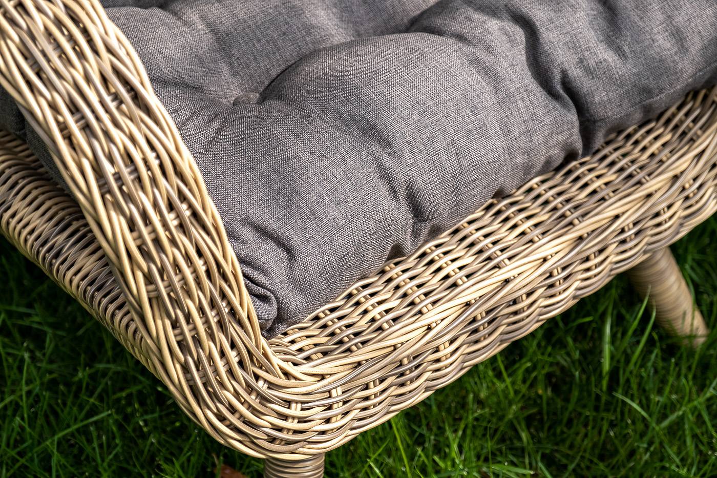 "Таррагона" лаунж-зона из искусственного ротанга, цвет соломенный