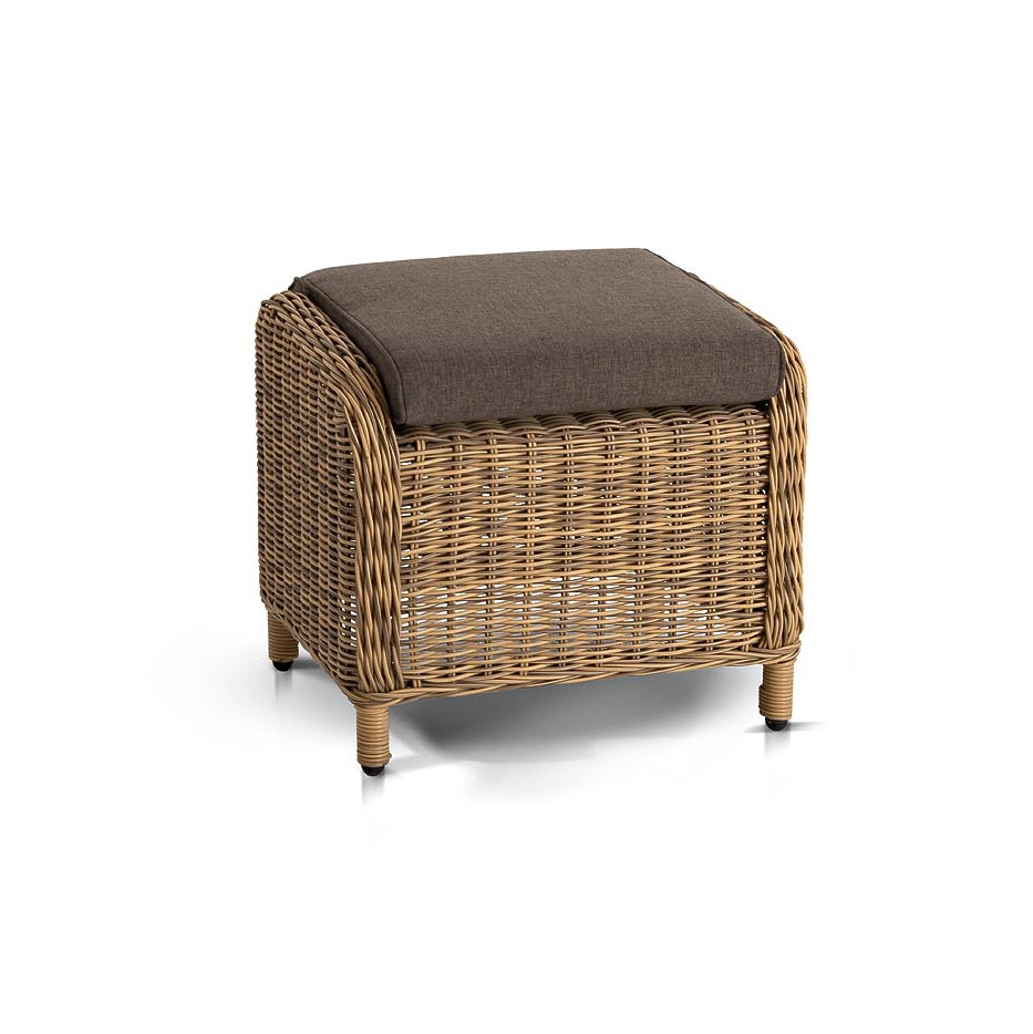 "Таррагона" пуф плетеный, цвет соломенный