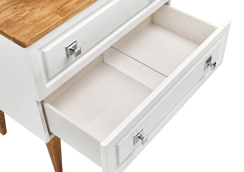 Тумба с 2 ящиками Каталина 80 White OLD