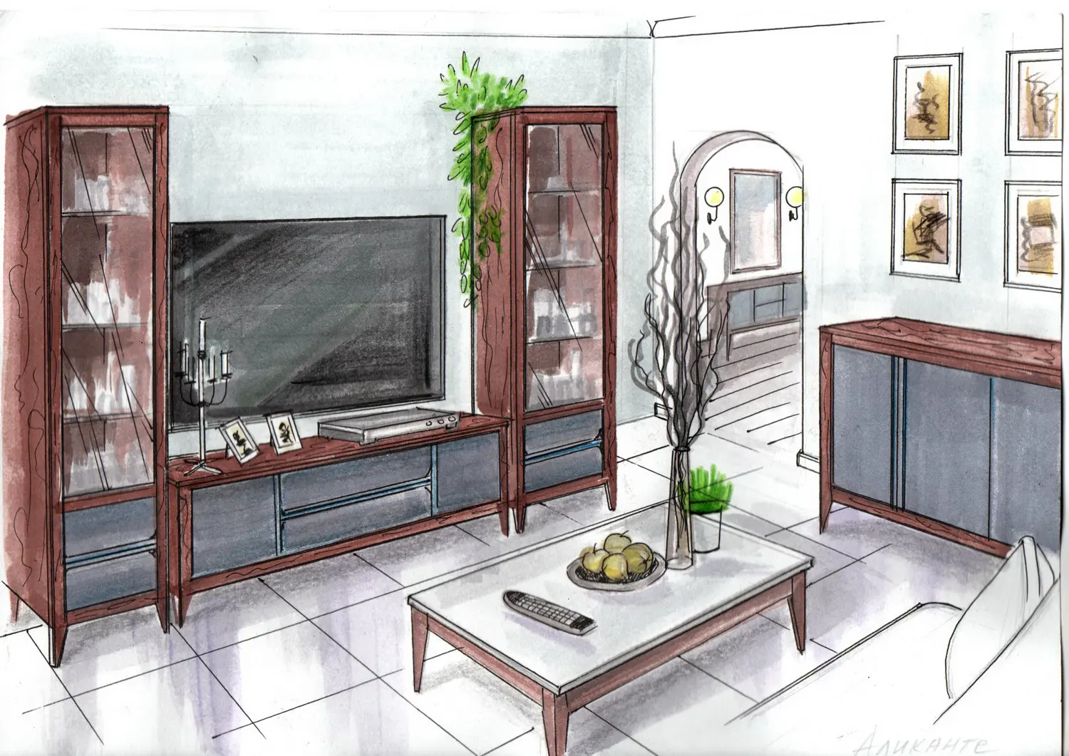 Гостиная Аликанте